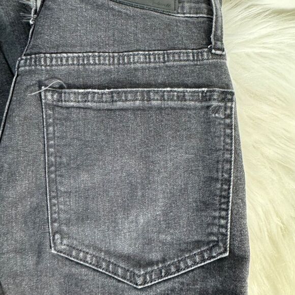 Madewell Black/Grey The Perfect Vintage Crop Jeans Sz 26 - Picture 4 of 10